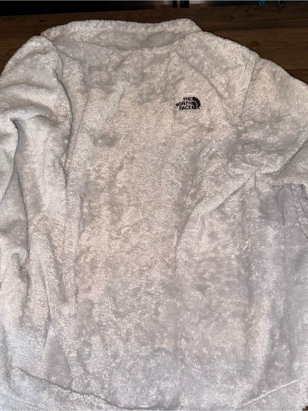 The North Face silver Plush Full-Zip Teddy Jacket - Picture 5 of 5